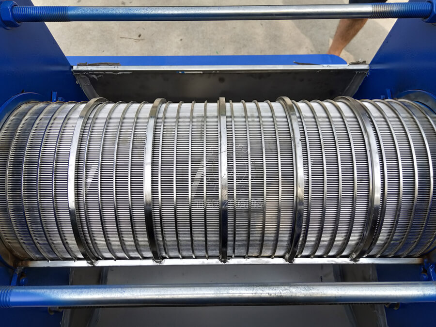 manure dewatering screw press screen